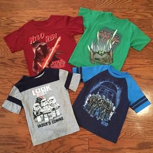 Star Wars Boys T-shirt Bundle. Size 6/7.